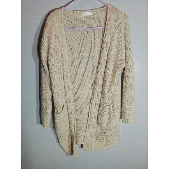Women'sJanice Cable Knit Sweater Size Small Medium Off-white Color - Picture 8 of 16